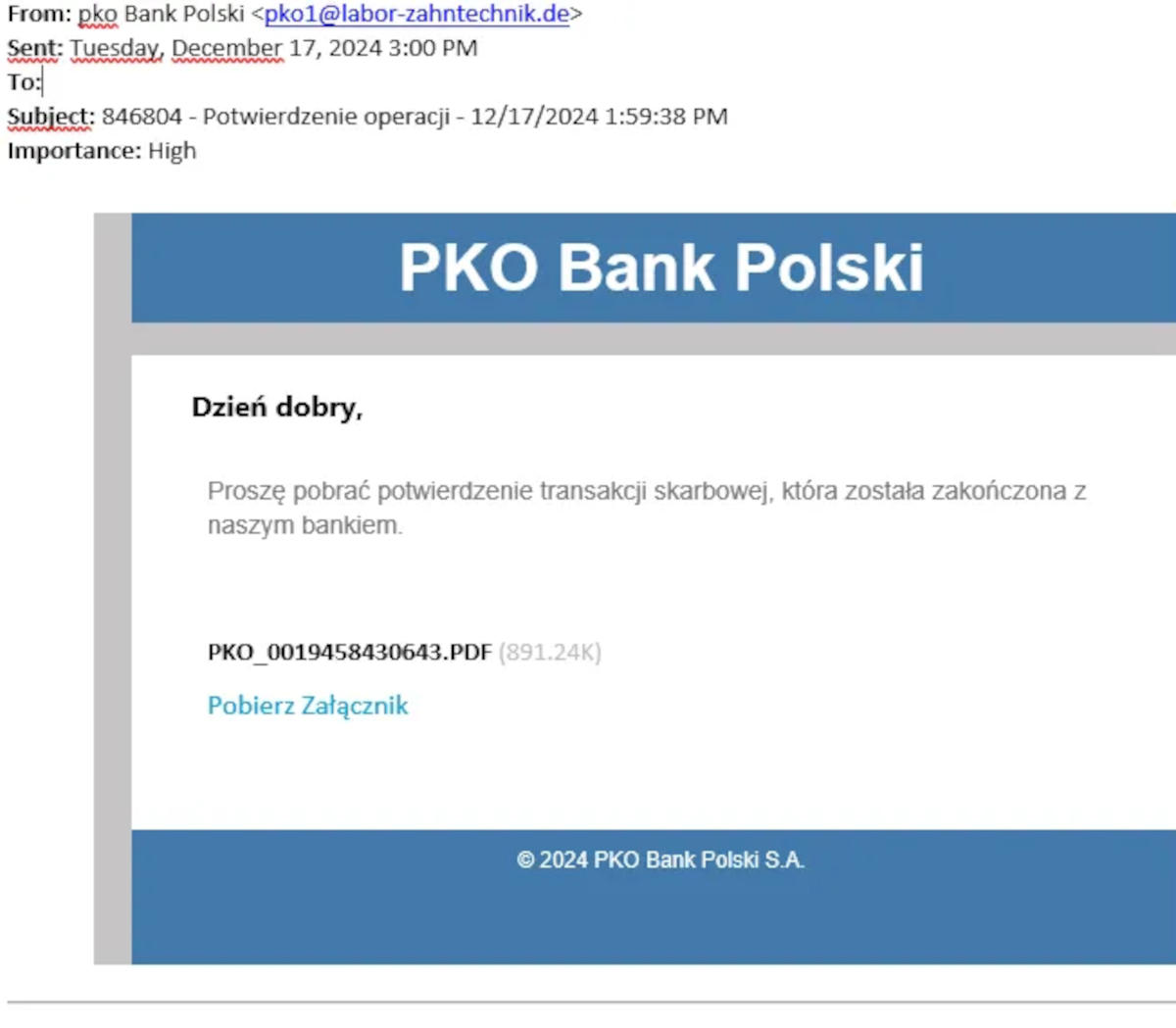 PKO BP wysyła klientom dziwną prośbę. Wyjaśniamy