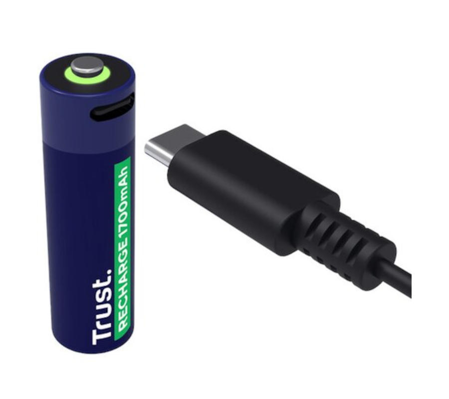 Trust wprowadził akumulatory paluszki z ładowaniem USB-C