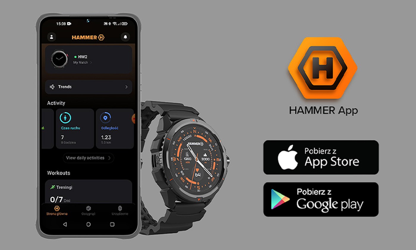 Hammer Watch 2 – wytrzymałość i nowoczesność w jednym urządzeniu
