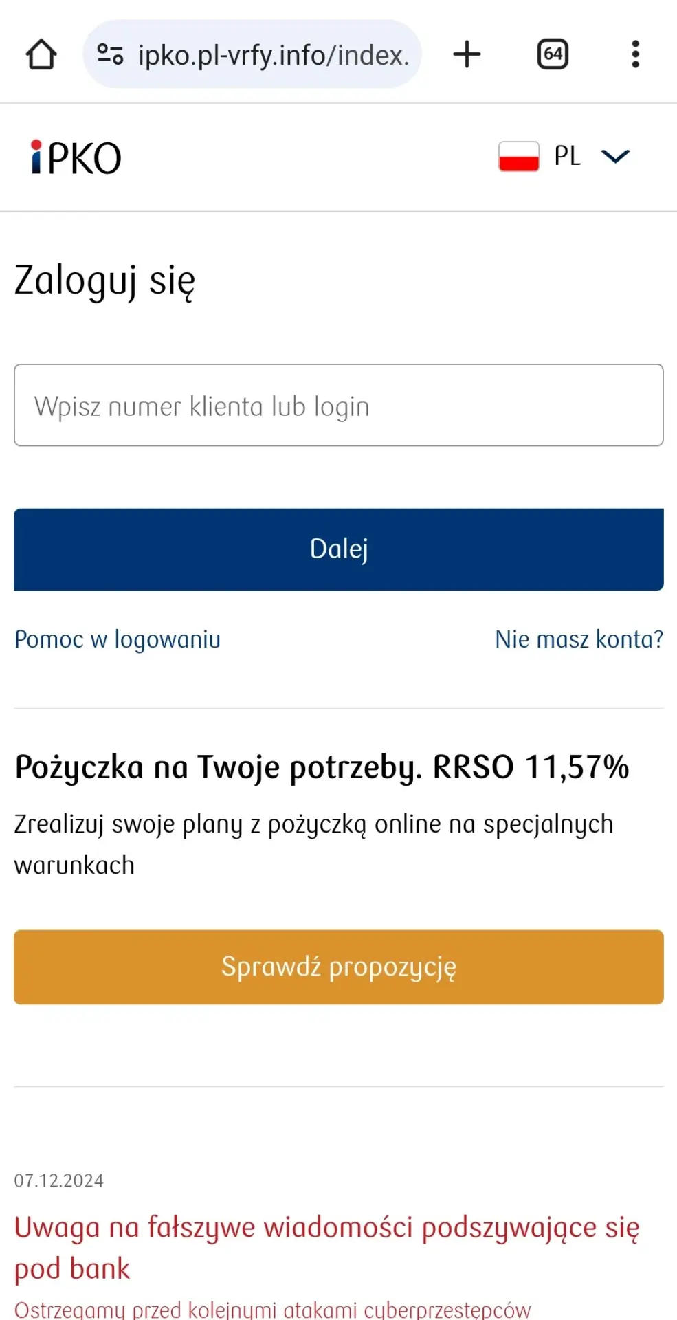 Klienci PKO BP dostają dziwne SMS-y. Tylko jedna reakcja jest słuszna