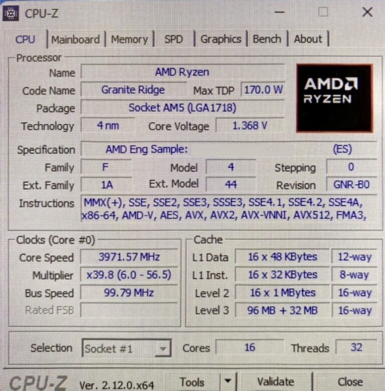 Wyciekła specyfikacja procesora AMD Ryzen 9 9950X3D