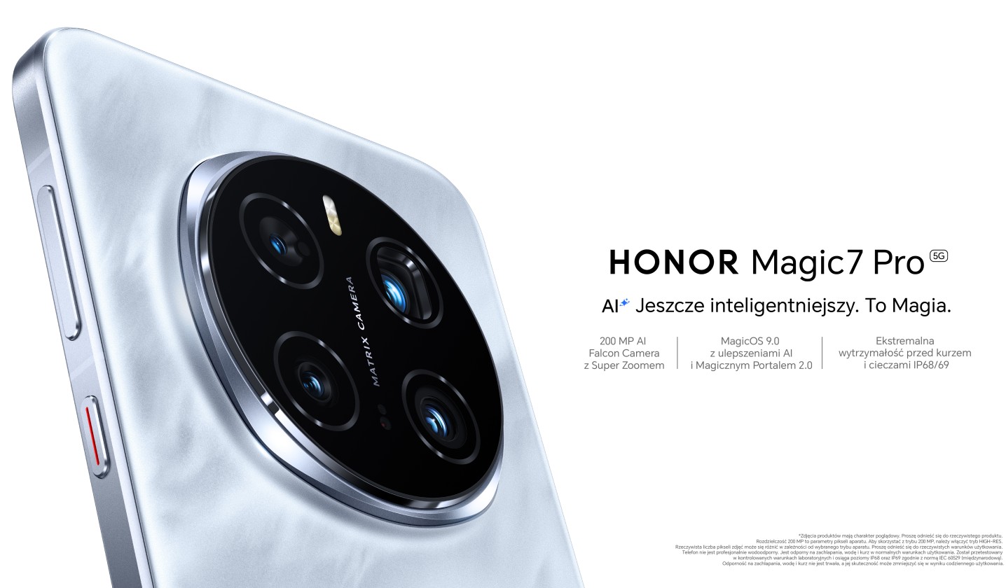 Honor Magic7 Pro debiutuje w Polsce. Jest też atrakcyjny prezent na start