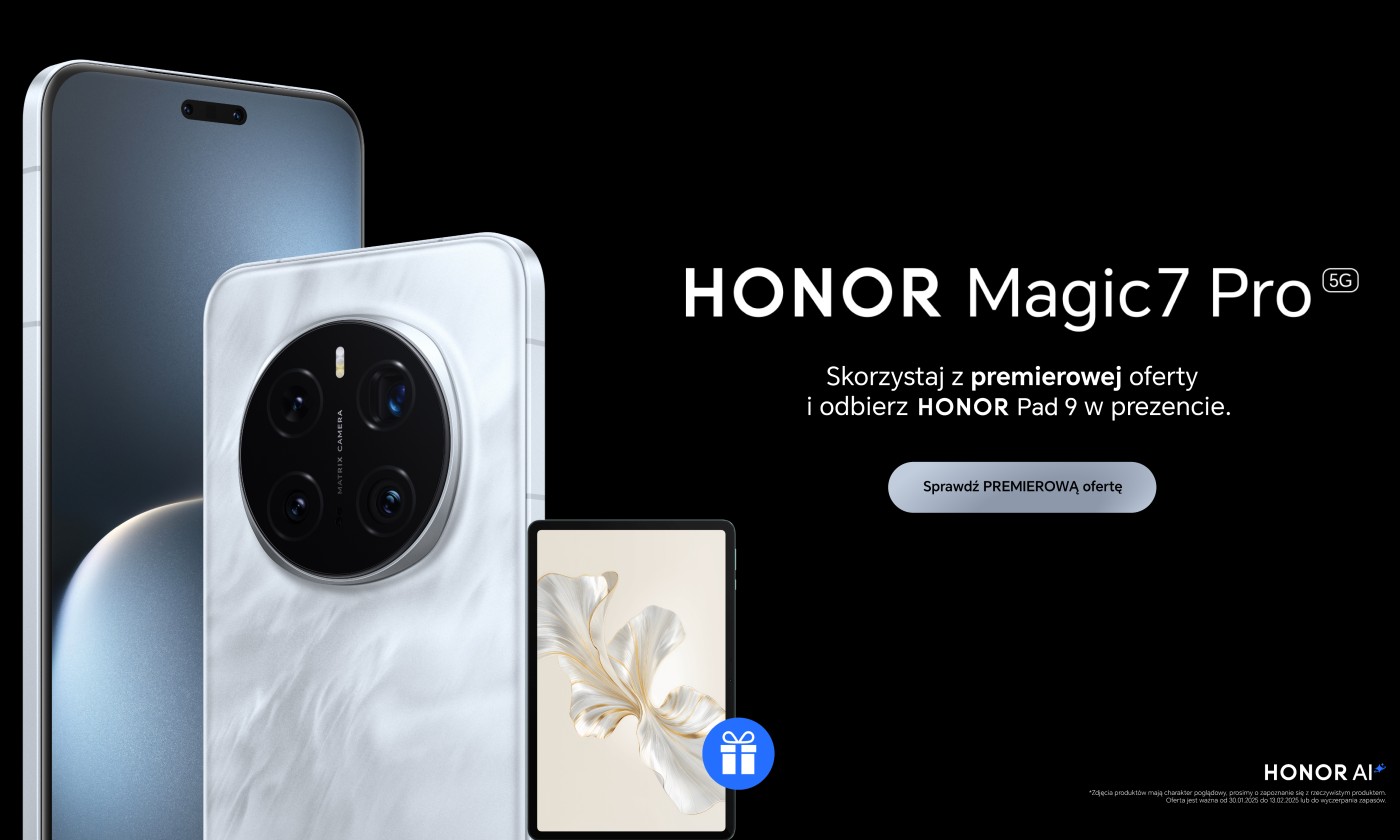 Honor Magic7 Pro debiutuje w Polsce. Jest też atrakcyjny prezent na start