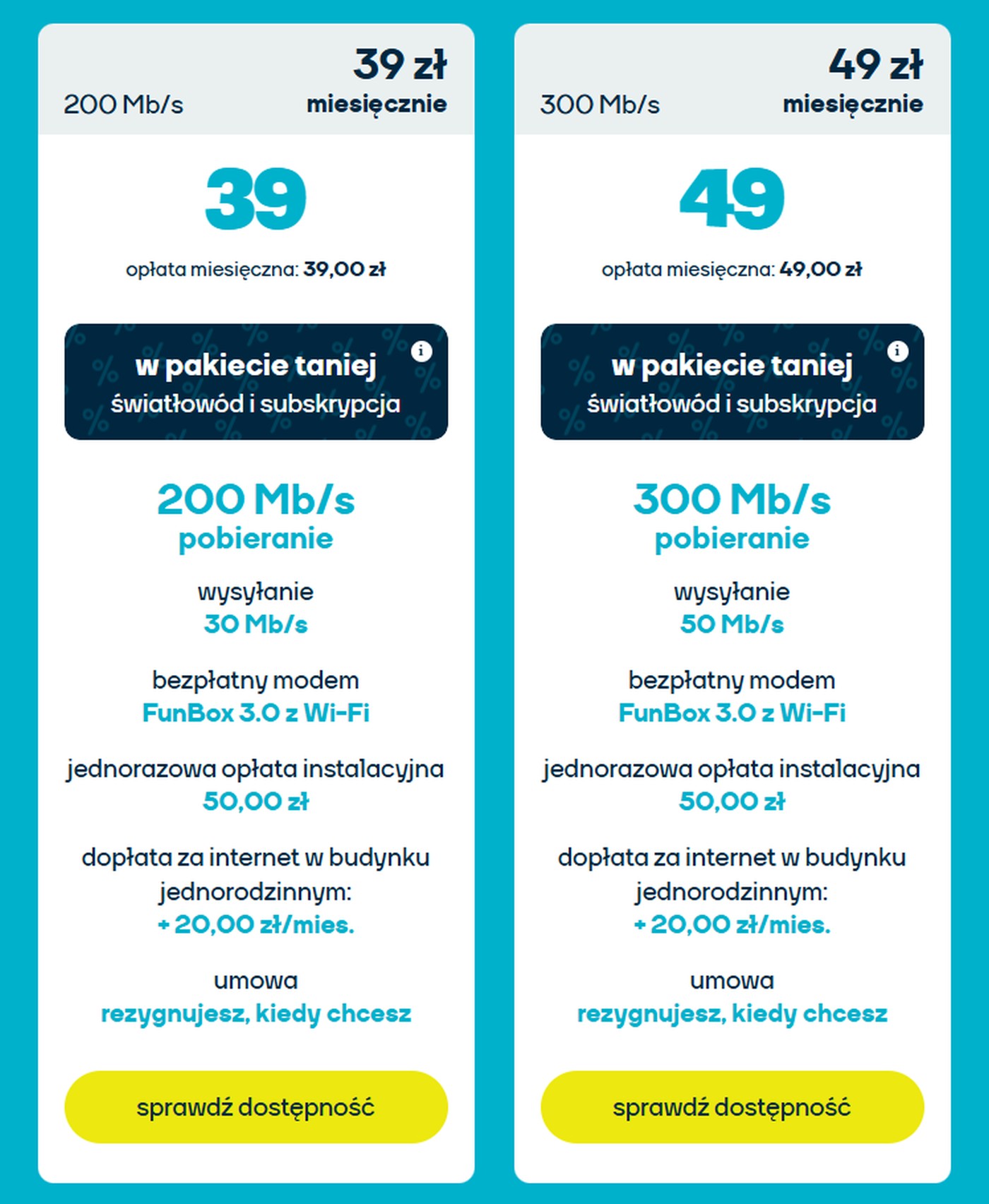 Orange rozdaje pieniądze. Wystarczy zamówić nju światłowód
