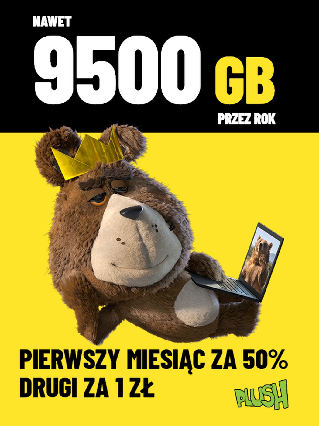 Plush ma nową promocję. Pierwszy miesiąc za pół ceny, drugi za złotówkę