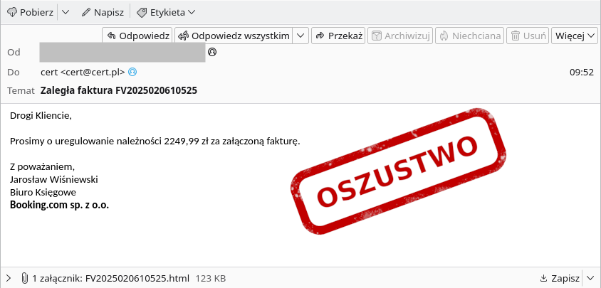 Dostałeś takiego mejla? Ze strachu klikniesz i narobisz sobie kłopotów