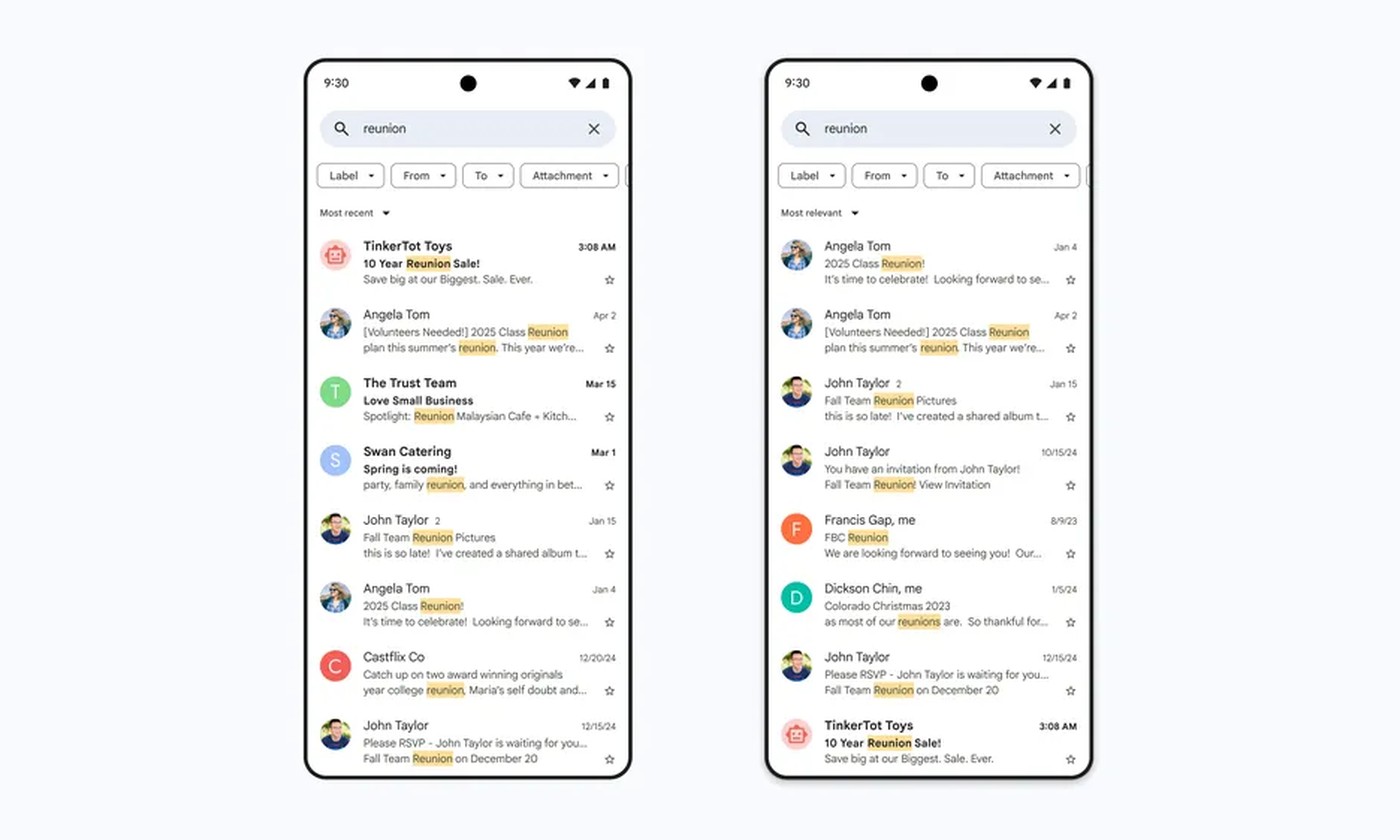 Gmail dostał inteligentniejsze wyszukiwanie. Szybciej znajdziesz ważne e-maile