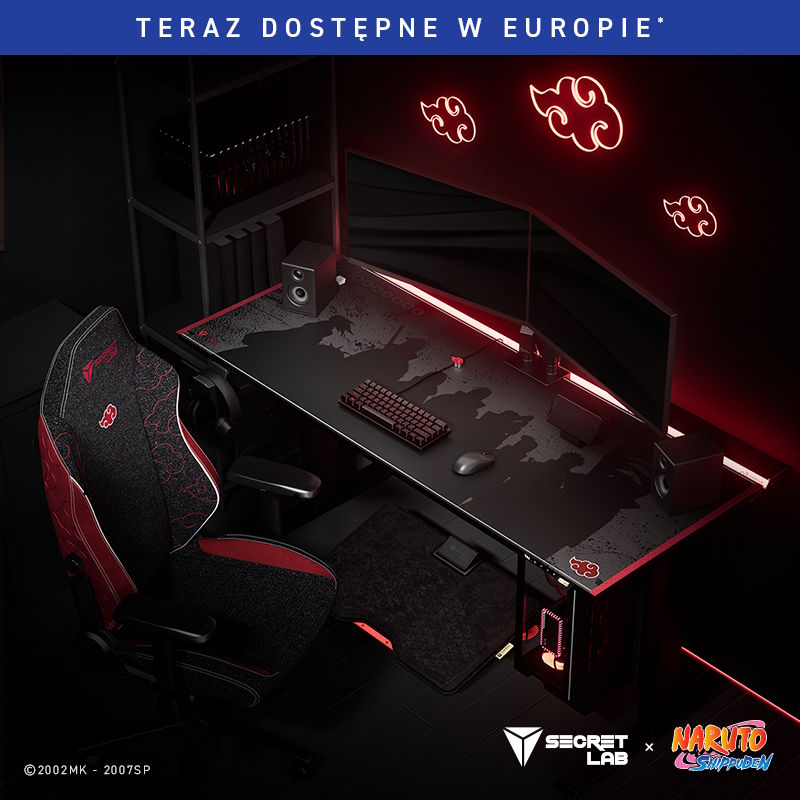 Secretlab ma niespodziankę dla fanów Naruto. Teraz też w Europie