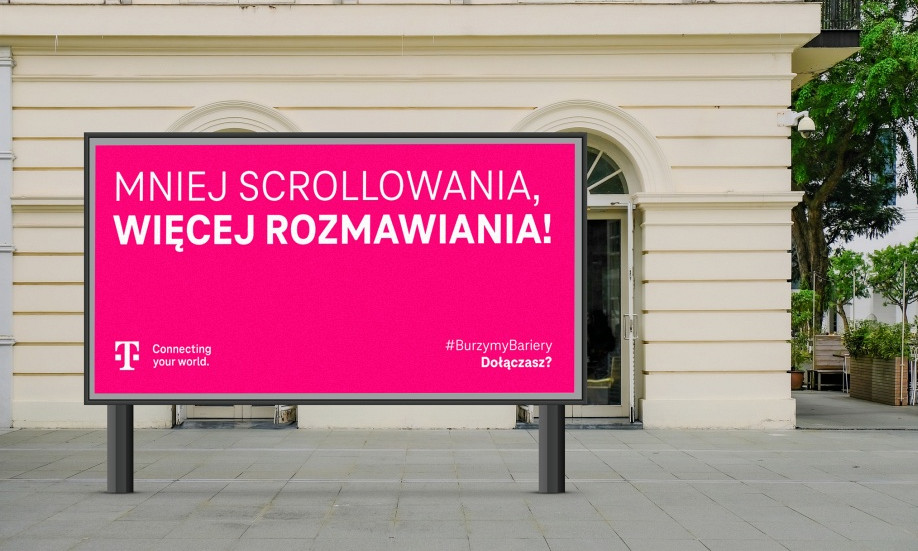 T-Mobile rozstawia zagadkowe, magentowej tablice. Zobacz, o co chodzi