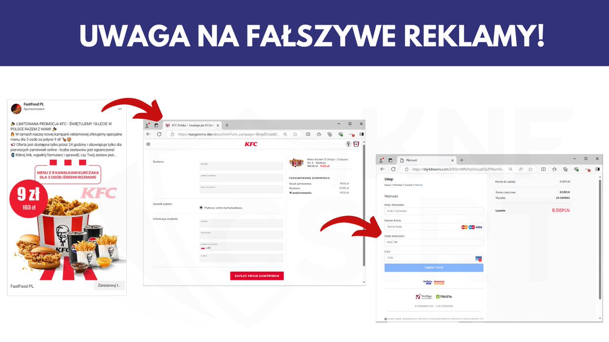 Zakup zestawu KFC może mieć smutny finał. "Bądźcie czujni"