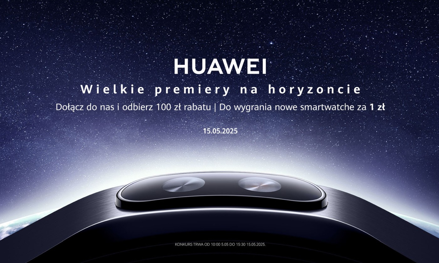 Huawei pokaże nowe smartwatche. Możesz je wygrać w konkursie