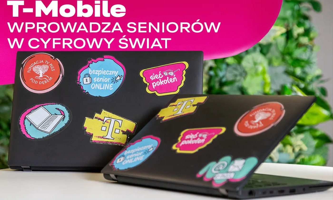 Laptopy i wiedza: T-Mobile pomaga seniorom
