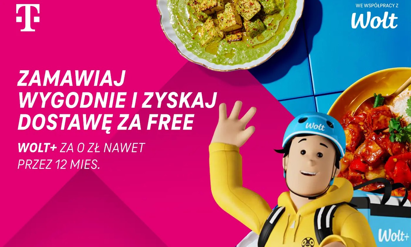 T-Mobile i Wolt: choćby rok darmowych dostaw w Magenta Moments