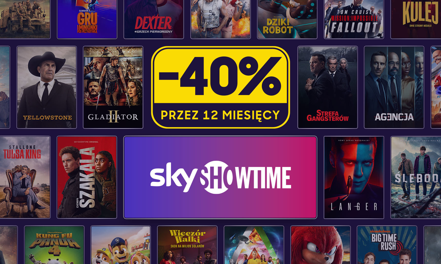 SkyShowtime ze zniżką 40% przez 12 miesięcy. Zobacz, jak skorzystać