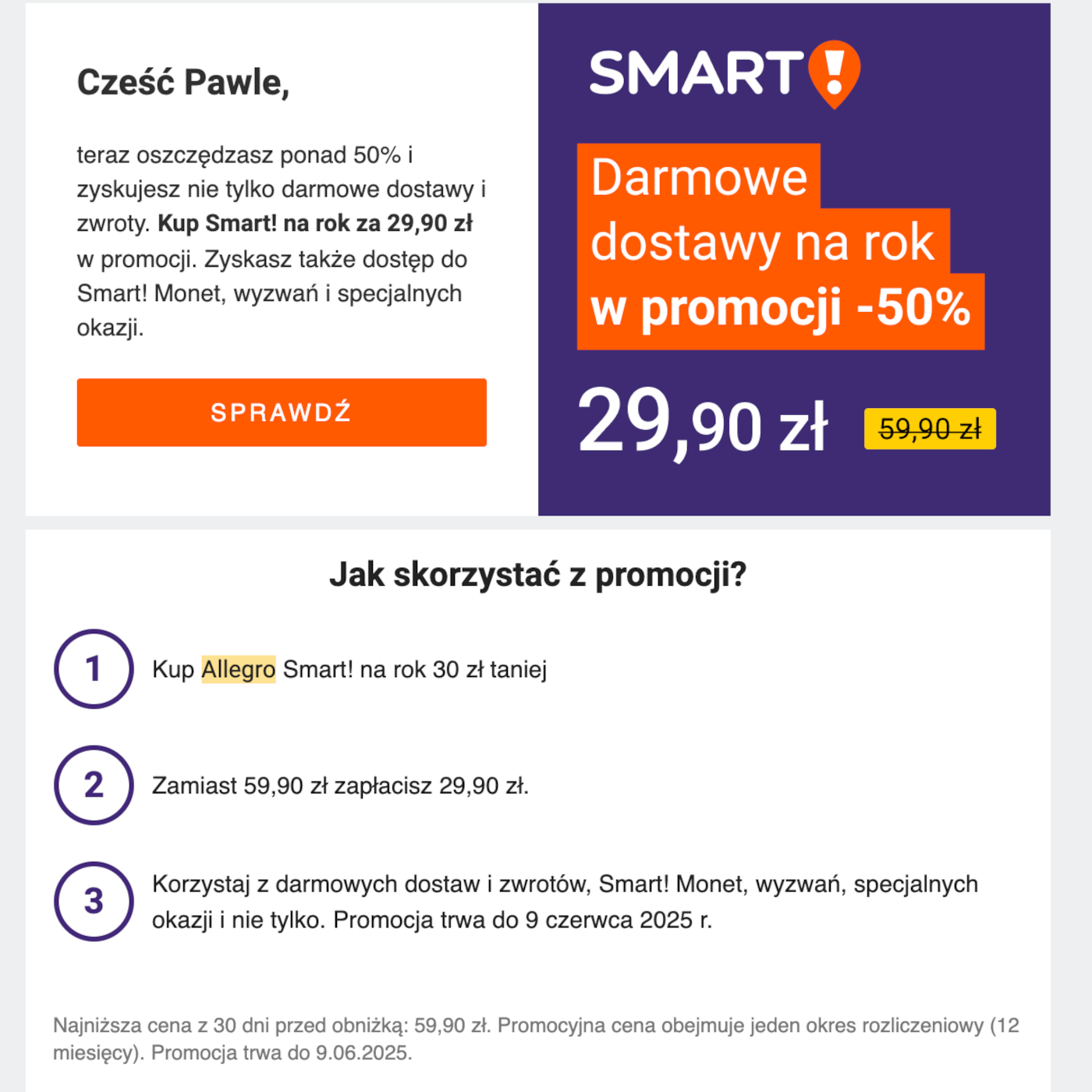 Allegro ze świetną promocją. Możesz oszczędzić 50% kwoty