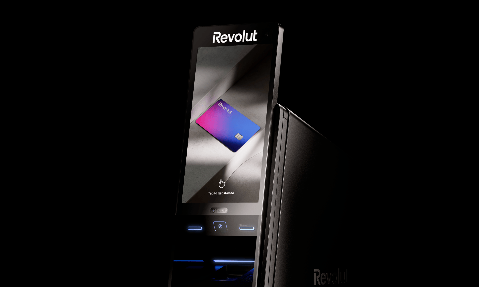 Revolut robi zwrot w stronę gotówki i rozstawia 32-calowe smartfony