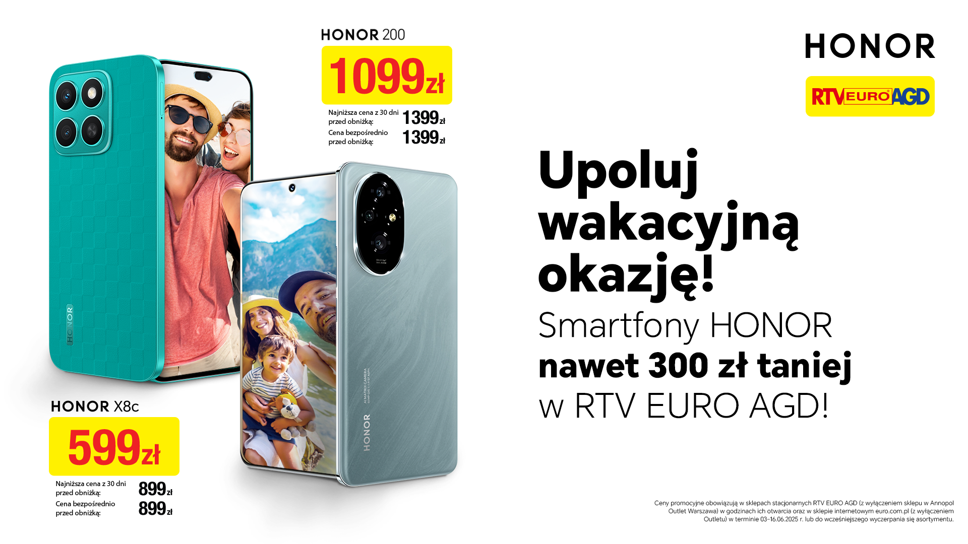 Honor tnie ceny. Te smartfony kupisz nawet 1500 zł taniej