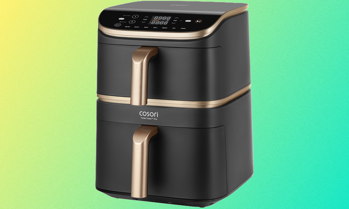 Ten Air Fryer to zupełna nowość na rynku. Ma dwie olbrzymie komory, a zajmuje mało miejsca