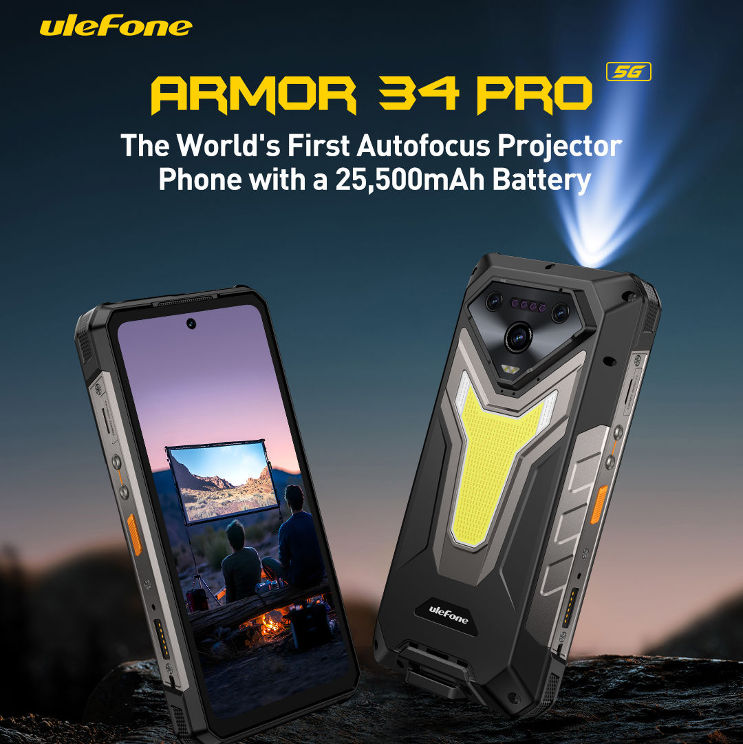 Ulefone Armor 34 Pro wchodzi do sprzedaży. To pancerniak z projektorem