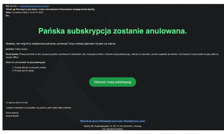 Masz Spotify? Klikając to, prosisz się o kłopoty