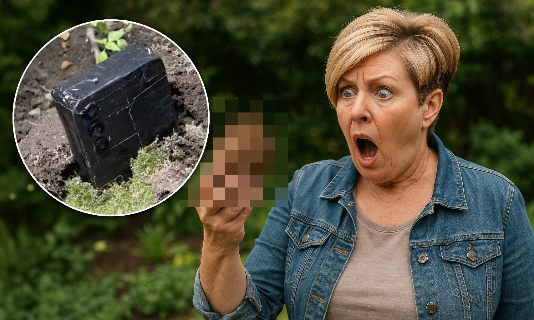 Myślała, że to telefon. Wykopała w ogrodzie coś znacznie gorszego