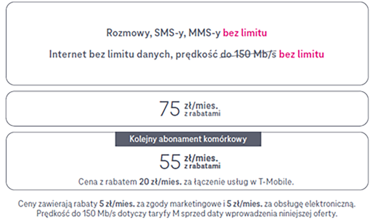 T-Mobile wywraca stolik. Tylko jeden abonament do wyboru