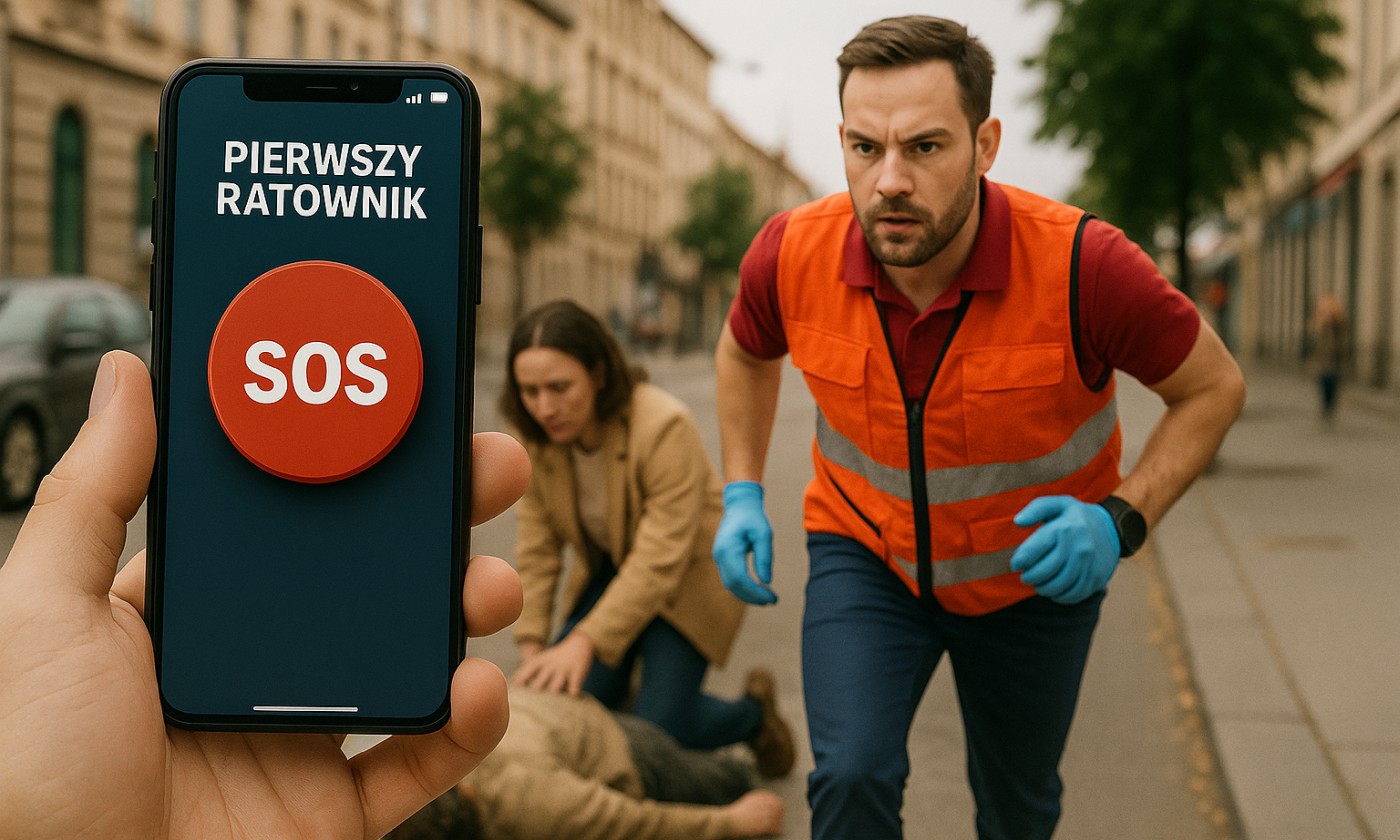 Ratownik w 1,5 minuty? Ta aplikacja może Ci uratować życie