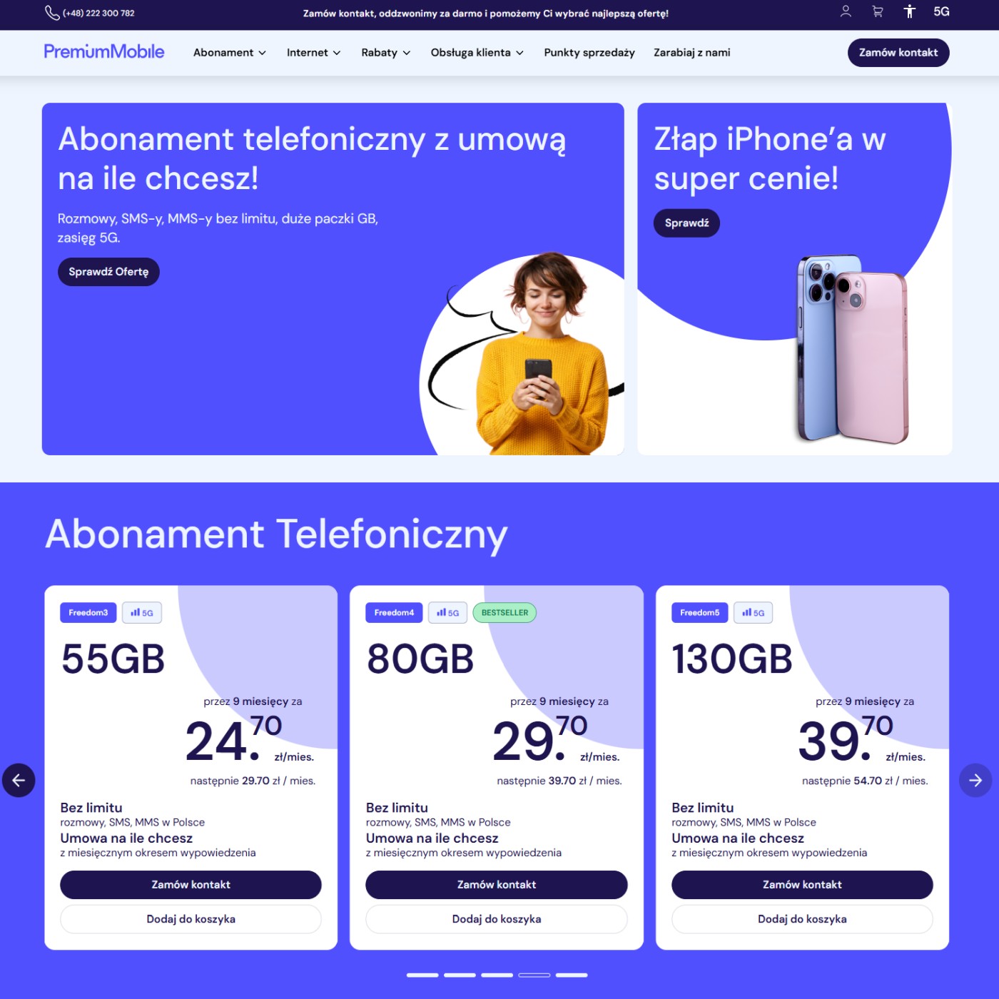 Więcej Internetu w Premium Mobile. Operator zmienia barwy