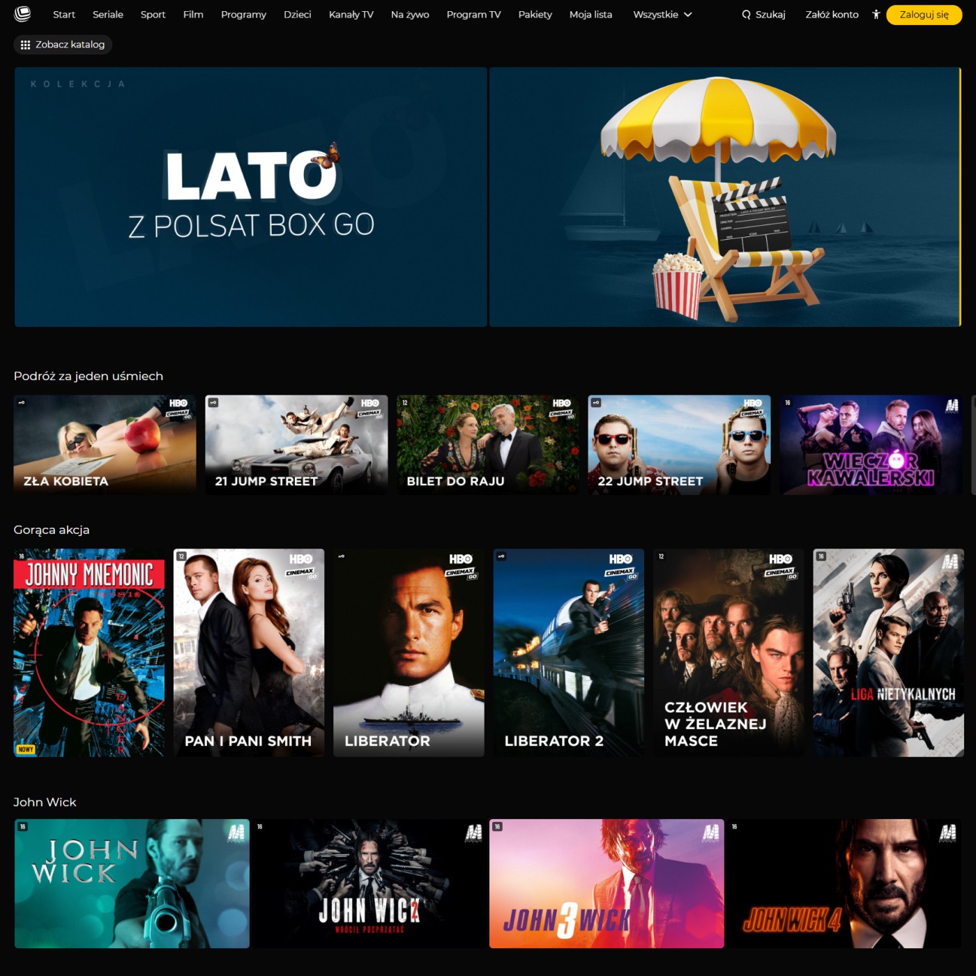 Filmowe lato z Polsat Box Go. Z Johnem Wickiem, Tarantino i Smerfami