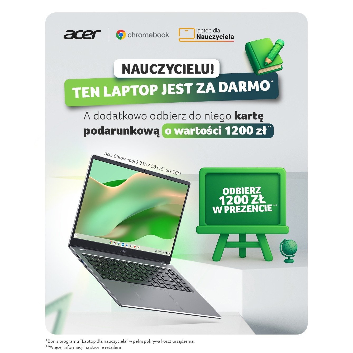Chromebook dla nauczyciela? Tak, w dodatku z bonusem