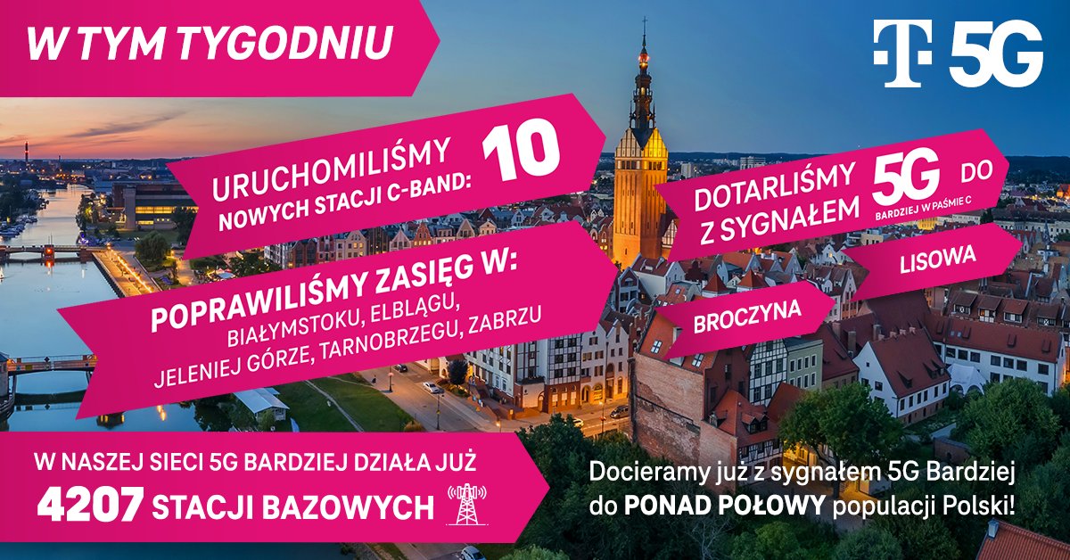 T-Mobile nie zapomniał o 5G Bardziej. Są nowe stacje bazowe