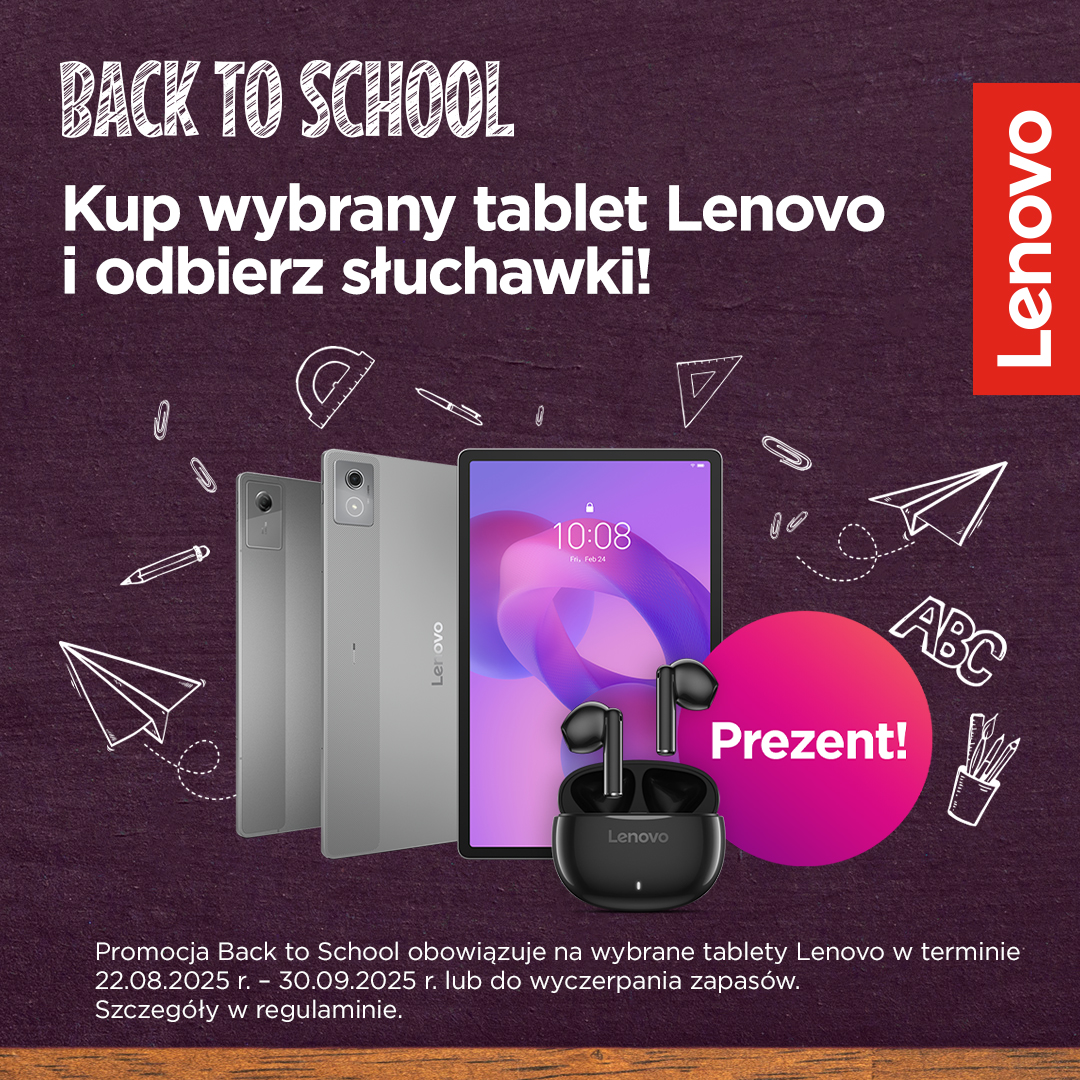 Lenovo: pokaż świadectwo, dostaniesz dobrą zniżkę. Słuchawki za darmo
