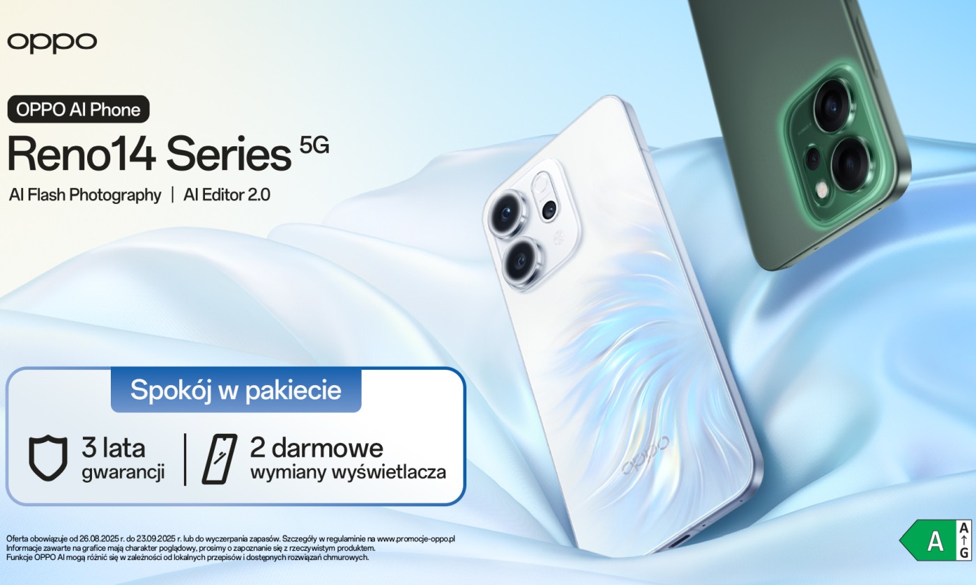 Oppo Reno14 5G w Polsce. To dwa smartfony z AI i dużą baterią