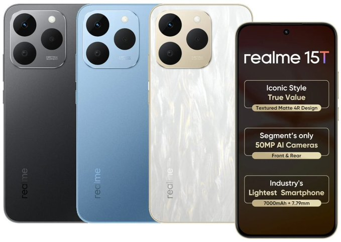 Realme 15T ma baterię 7000 mAh, obudowę IP69 i kosztuje grosze