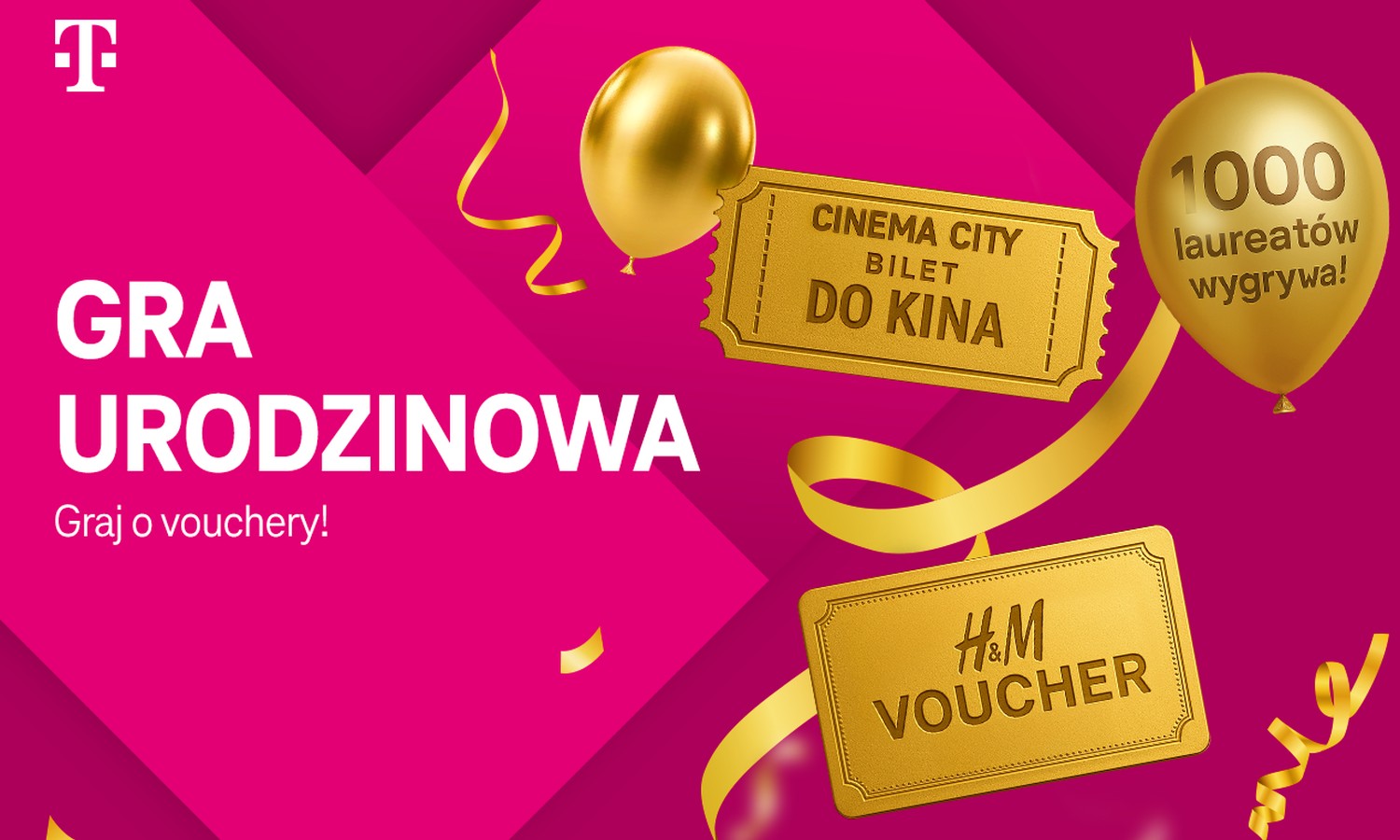 T-Mobile odpalił urodzinową grę. Tysiące nagród czeka w aplikacji