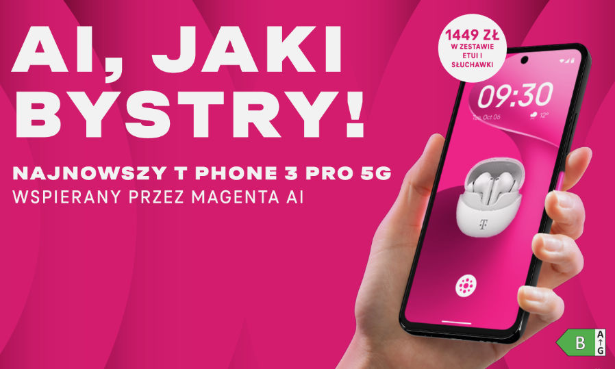 T-Mobile wprowadza T Phone 3 Pro. W zestawie Perplexity Pro i PicsArt Pro