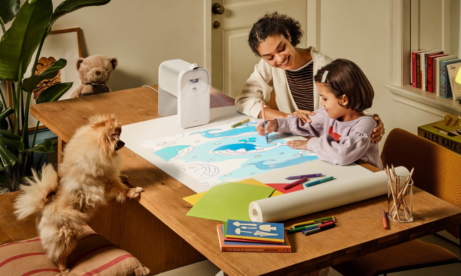 Zwykła ściana? Ten projektor zamieni ją w 100-calowy tablet