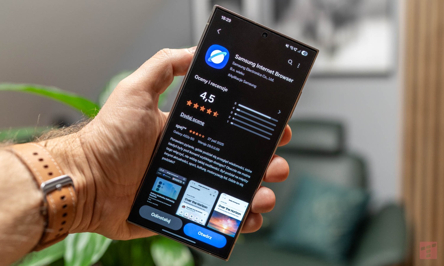 Samsung wchodzi z buta. Twoja przeglądarka ma problem