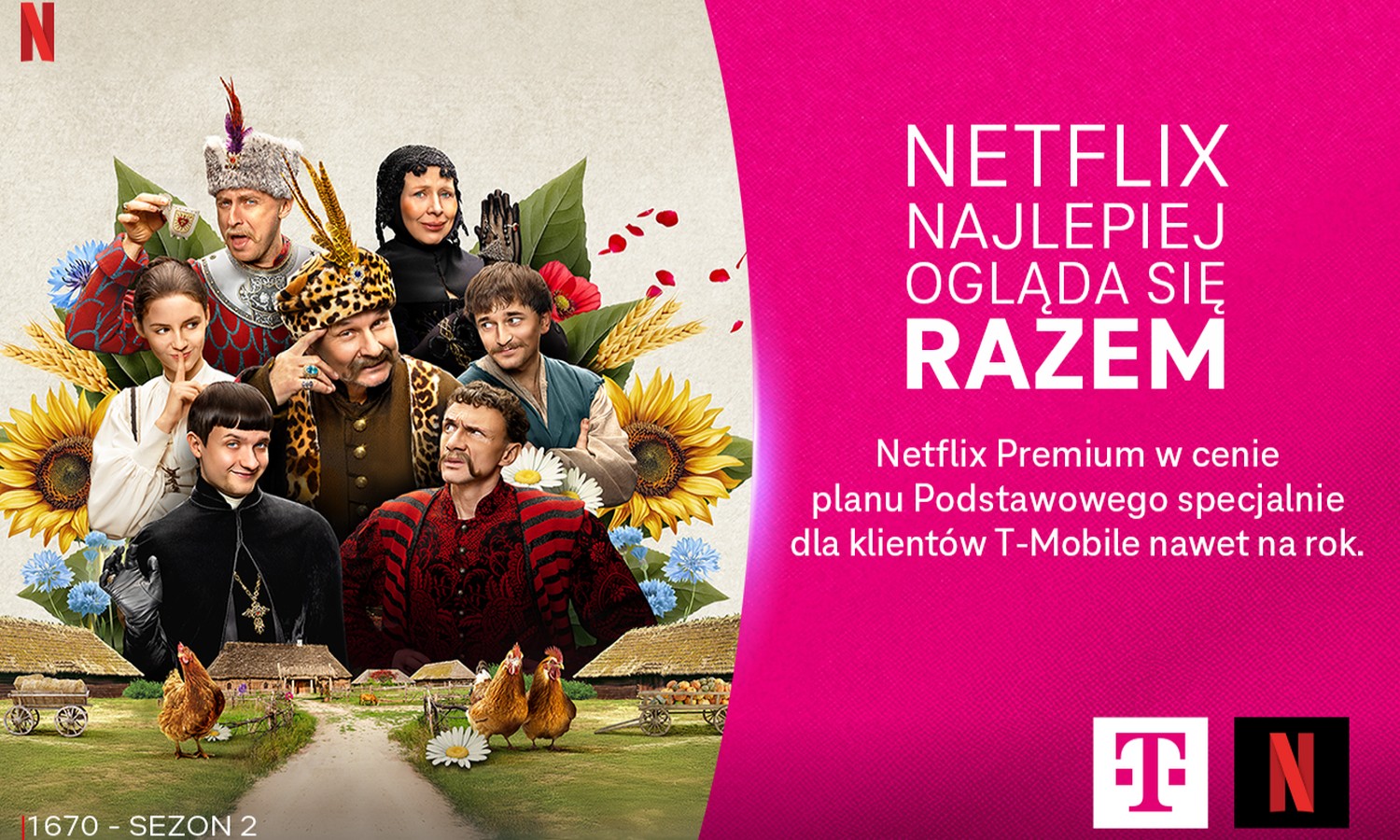 T-Mobile mocno tnie cenę Netflixa. Plan Premium za pół ceny choćby przez rok