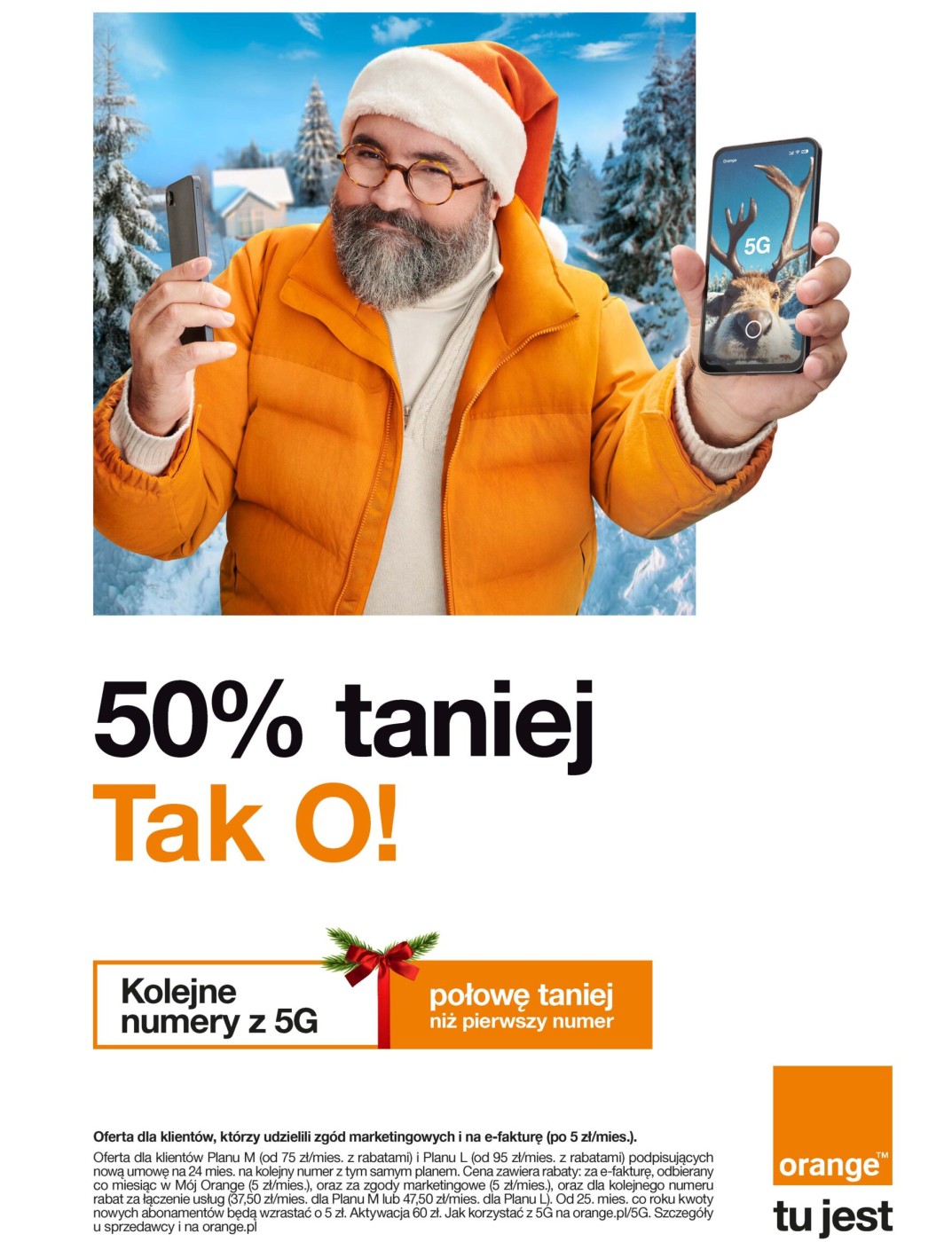 Orange rzuca 1000 zł na stół i dokłada smartfon za złotówkę. Idą święta