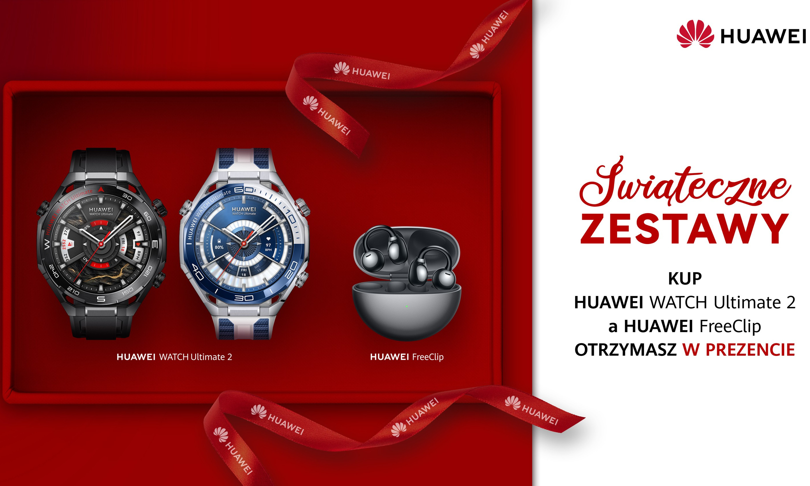 Najlepszy zegarek Huawei teraz z darmowymi słuchawkami FreeClip