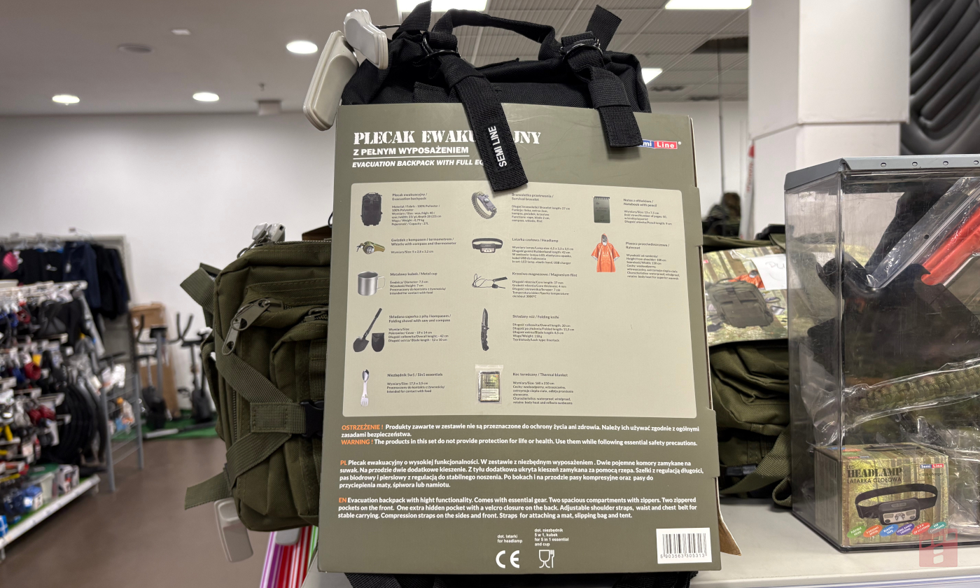 Auchan wciska to na wypadek ewakuacji. Dramat to mało powiedziane