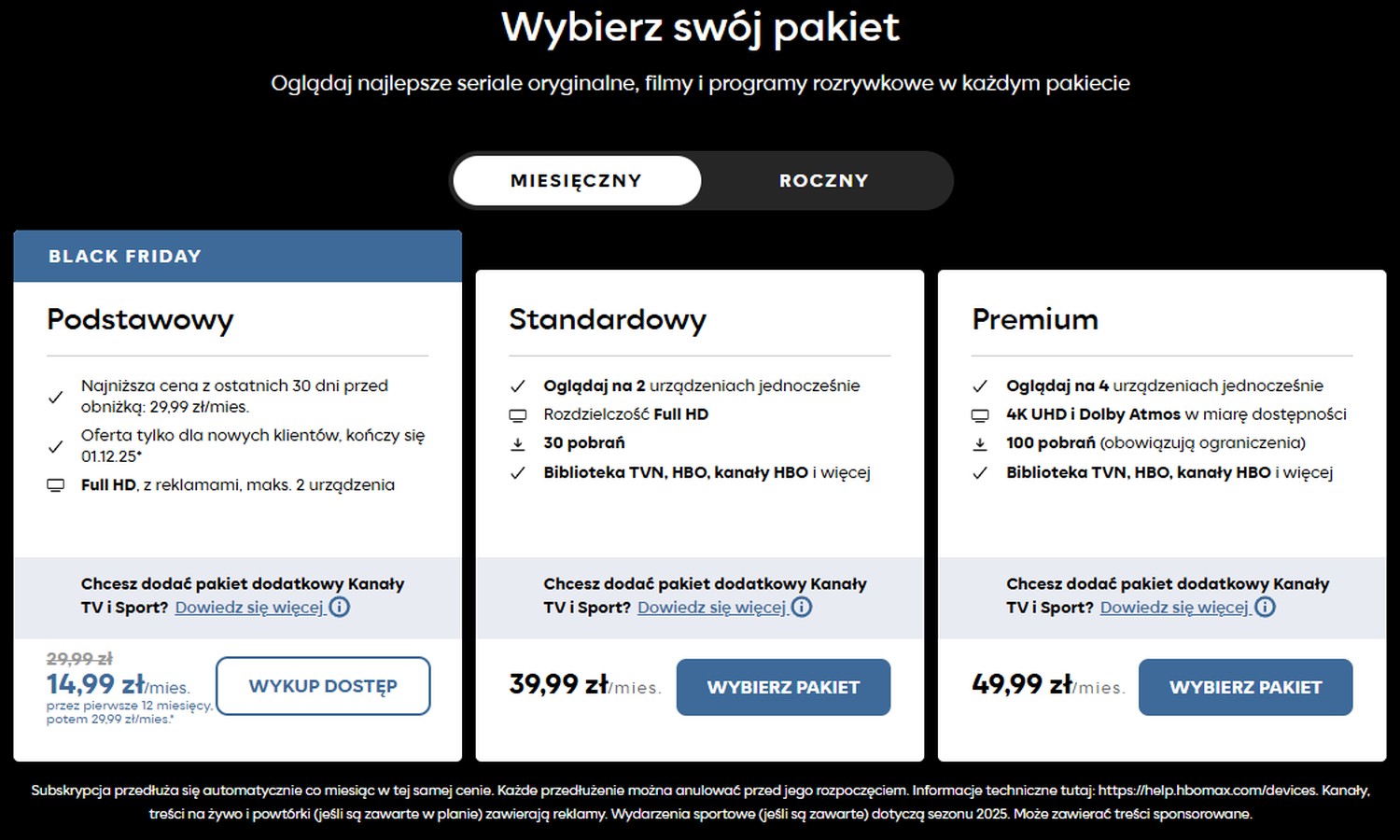 HBO Max za grosze. Sprawdź ofertę na Black Friday 2025