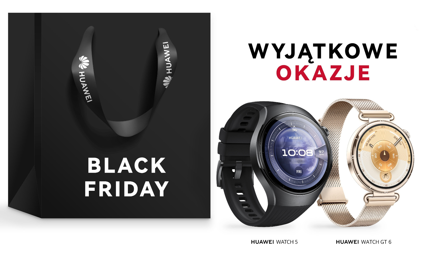 Huawei z promocjami na Black Friday. Taniej zegarki i nie tylko