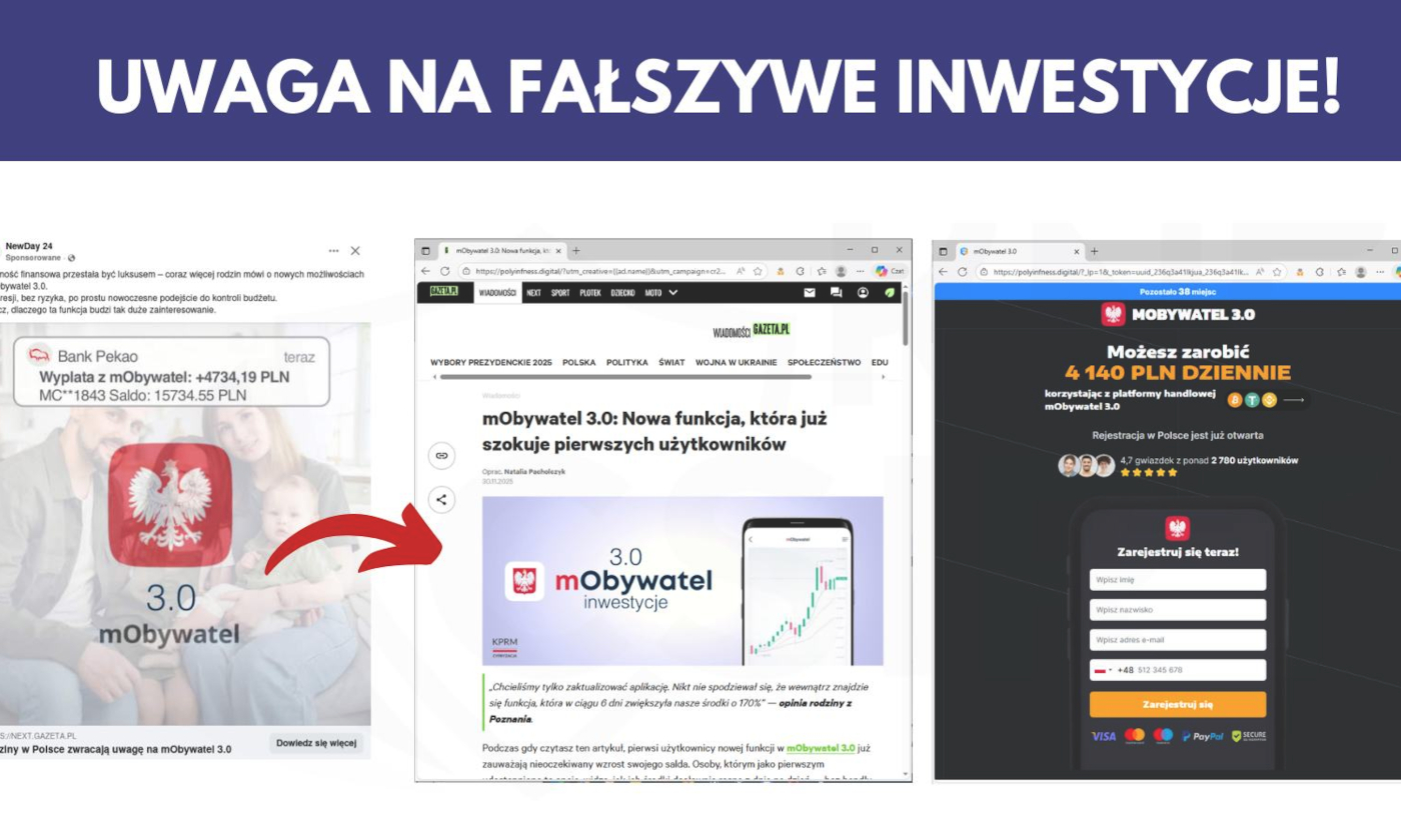 MObywatel 3.0 pozwala na inwestycje. Problem w tym, iż to zwykłe oszustwo