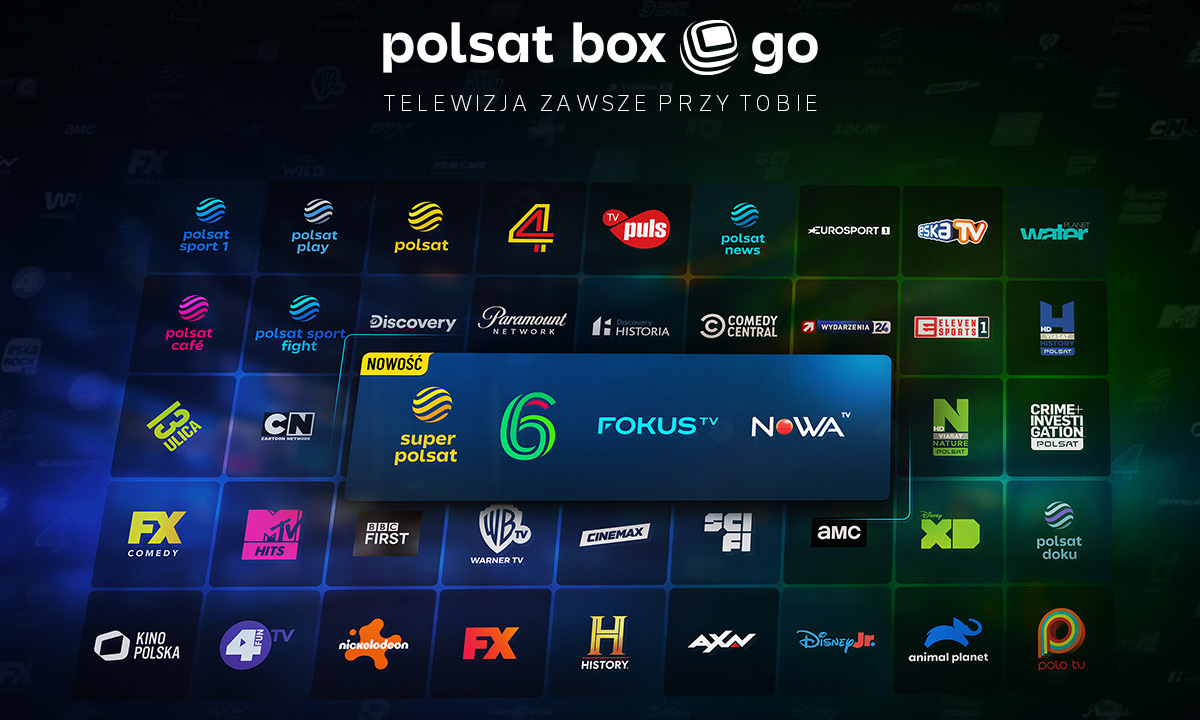 Polsat Box Go ma 4 nowe kanały TV. W sumie – już ponad 180