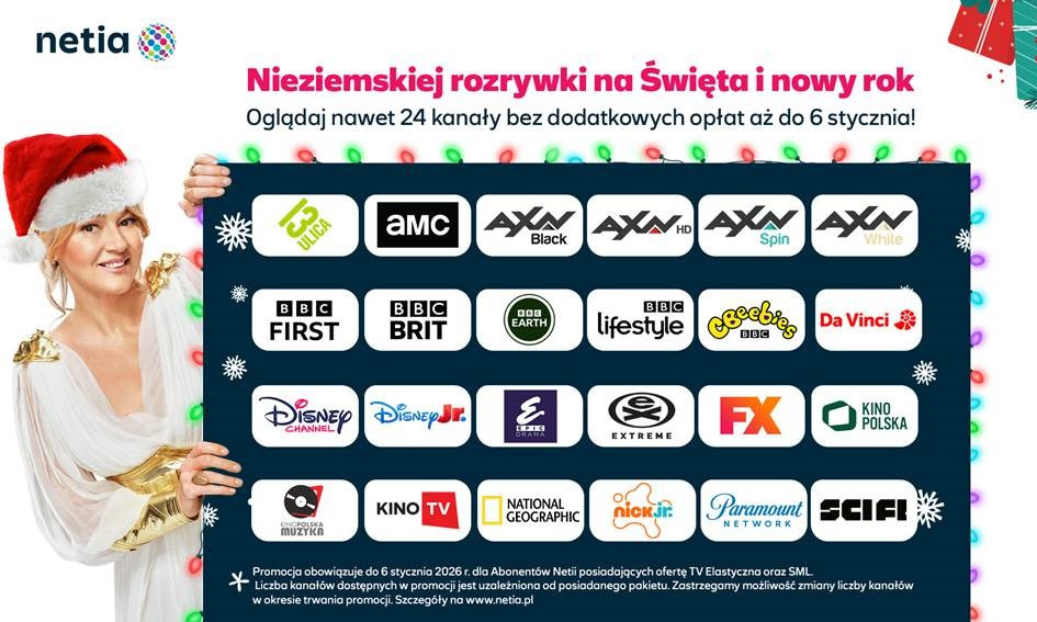 Netia odkodowała kanały. Oglądaj za darmo przez cały miesiąc