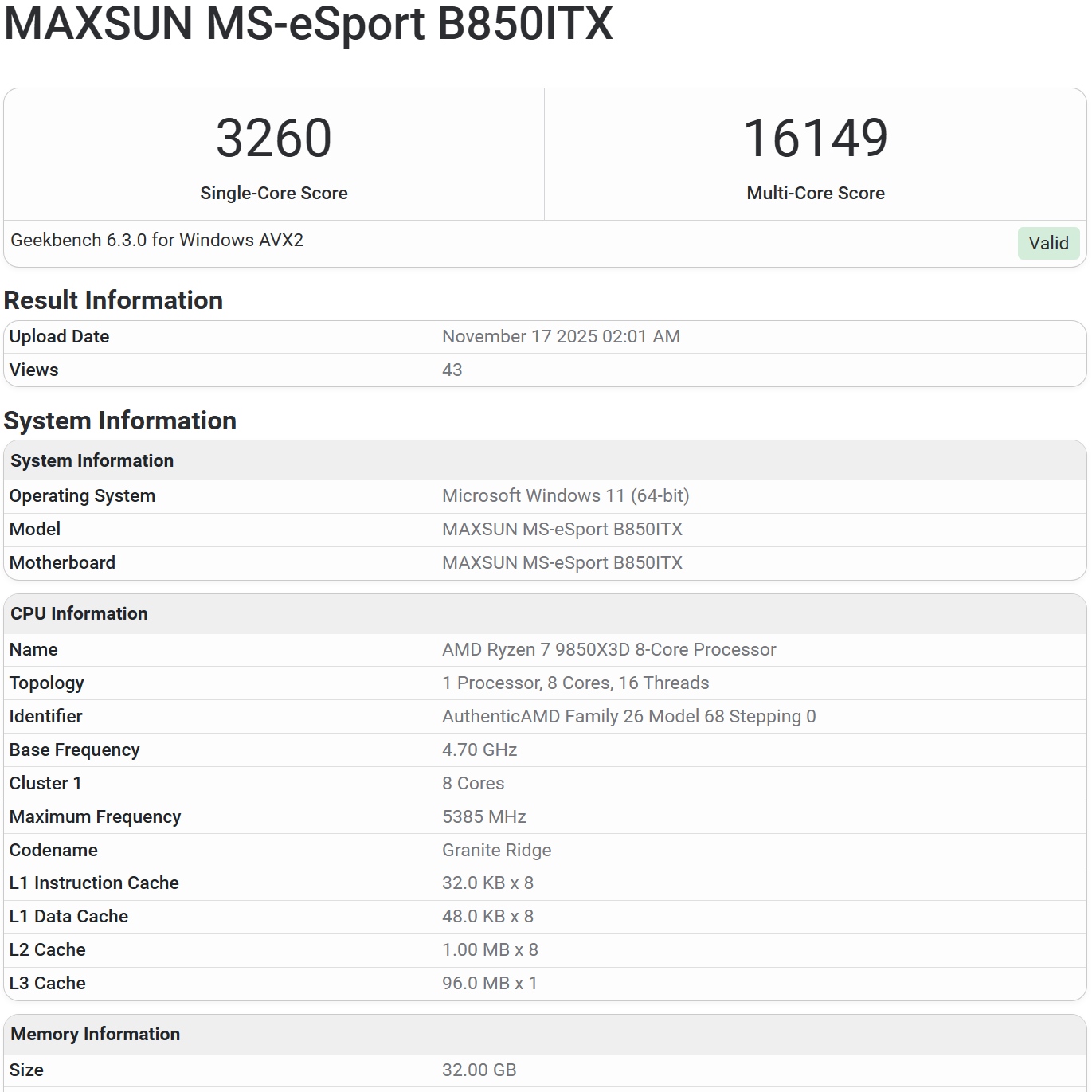 AMD Ryzen 7 9850X3D w pierwszych testach. Czuć niedosyt