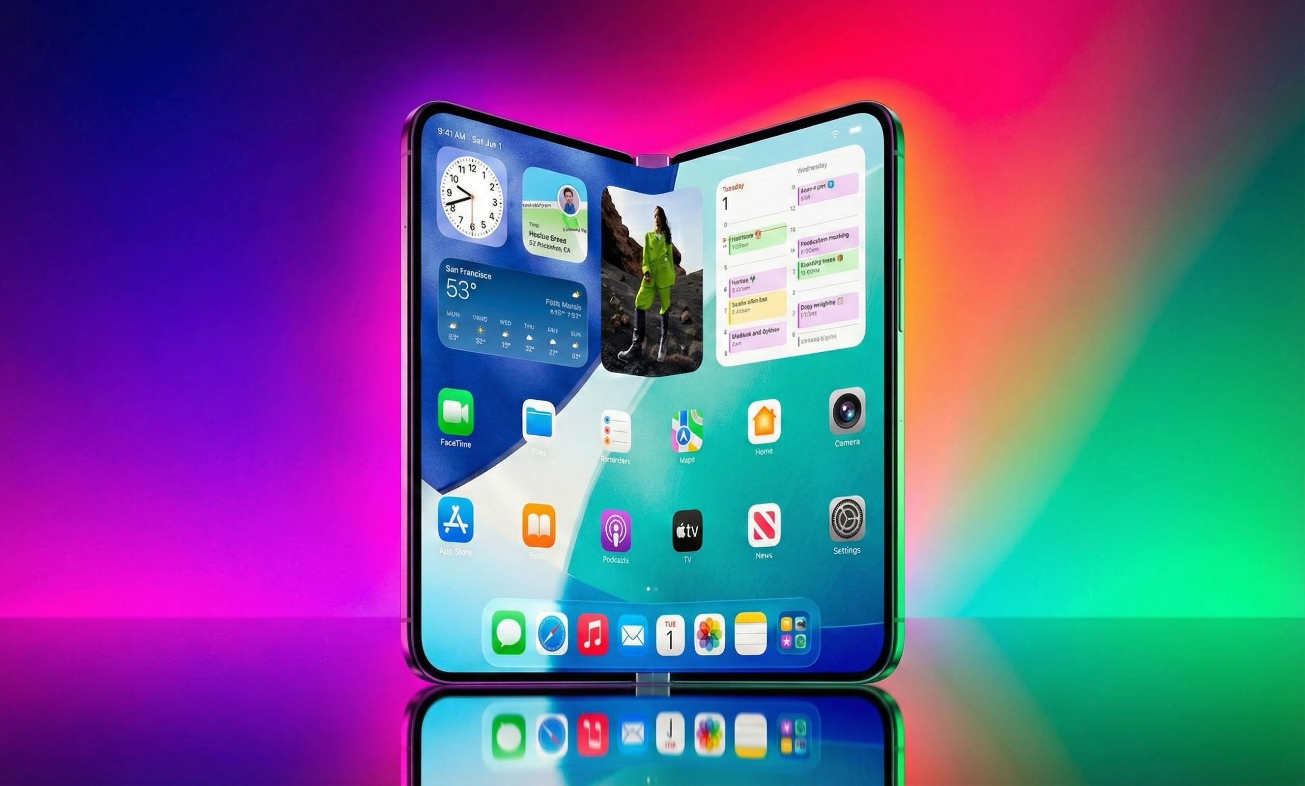 Składany iPhone bez fałdek, Face ID i karty SIM. Ale jaka cena