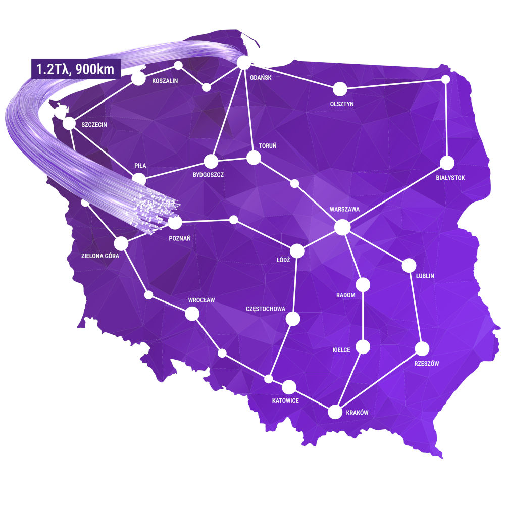 Play z przepustowością 1,2 Tb/s. Łączy dwa miasta